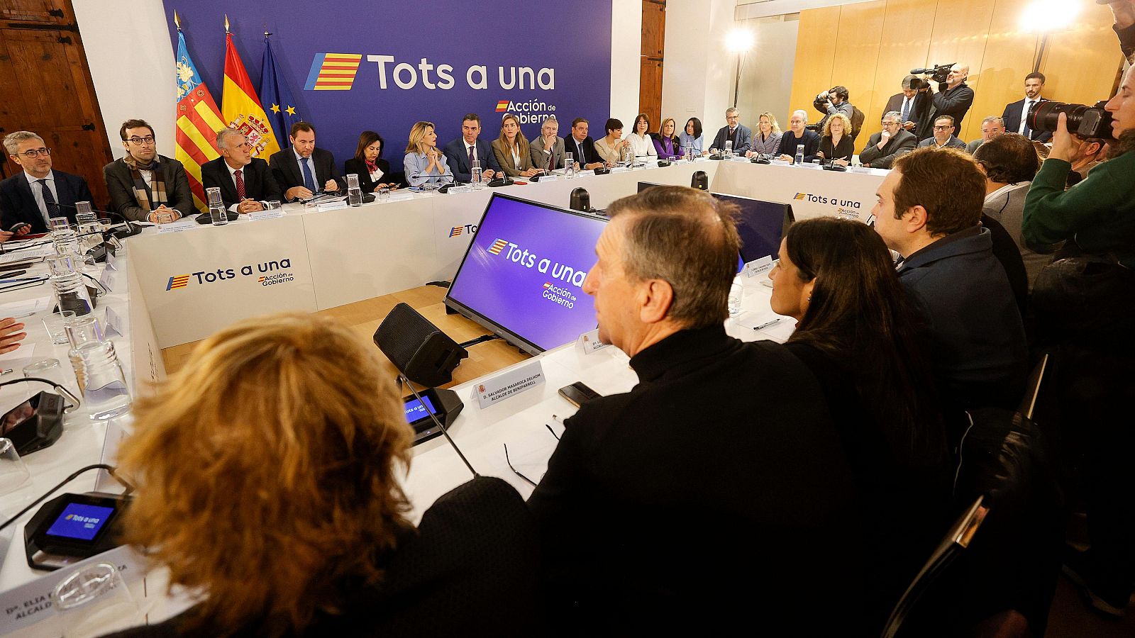 El presidente del Gobierno, Pedro Sánchez, preside la reunión interministerial sobre la dana en Valencia