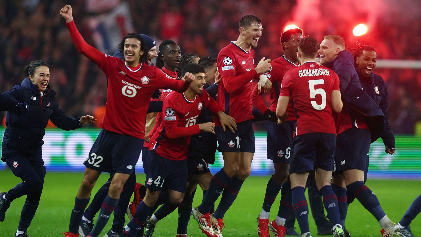 Lille - Feyenoord: celebración