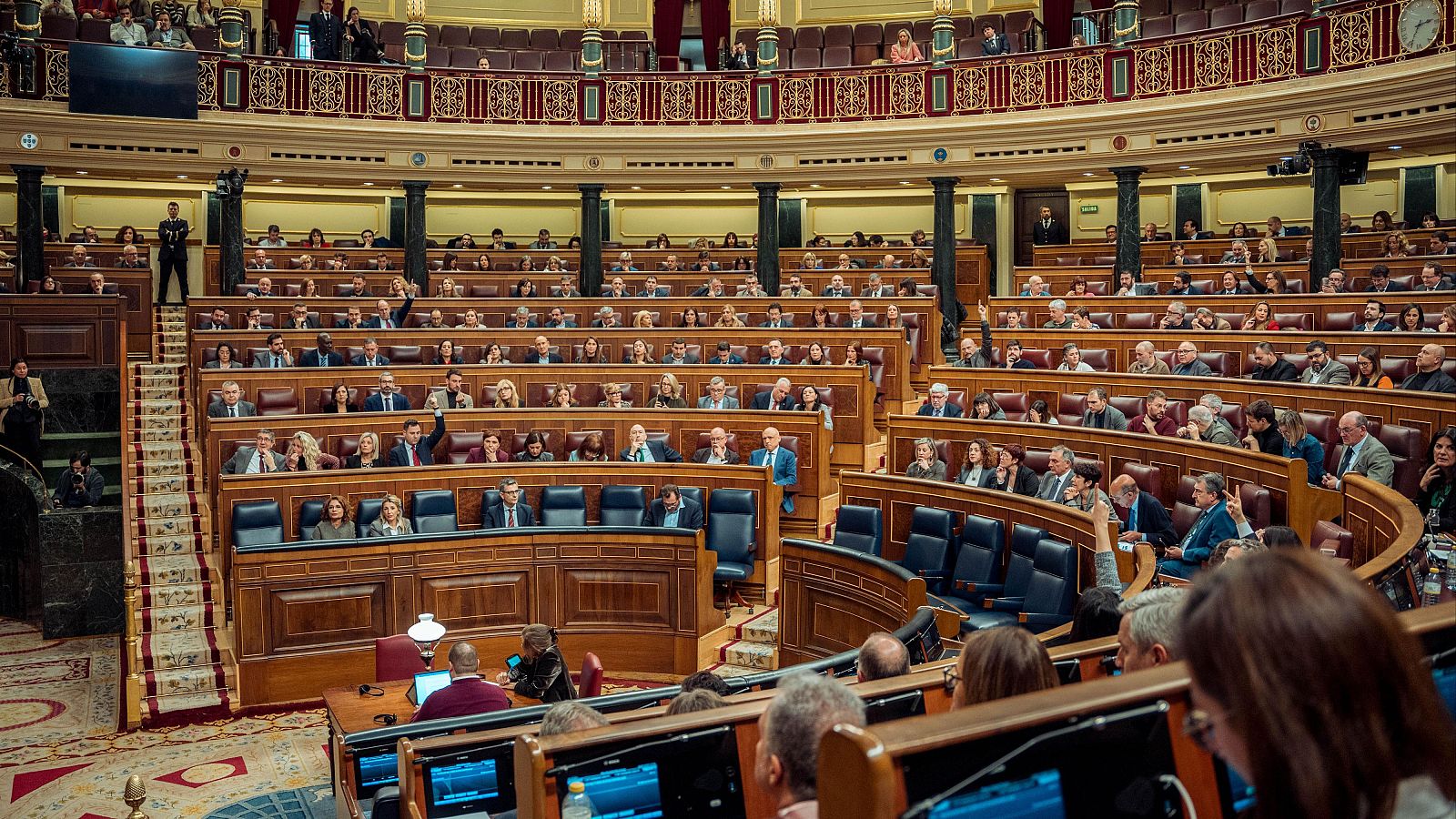 Vista general de una sesión plenaria, en el Congreso de los Diputados