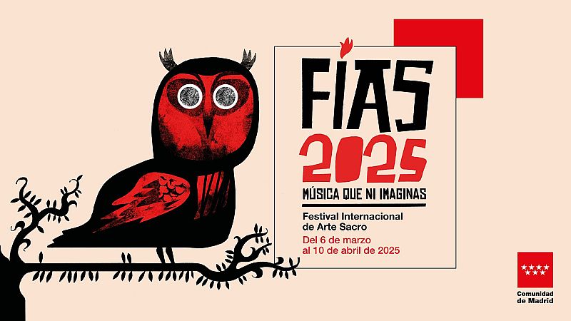 Cartel 35ª edición del Festival Internacional de Arte Sacro (FIAS 2025). Del 6 de marzo al 10 de abril.  Música que ni imaginas.