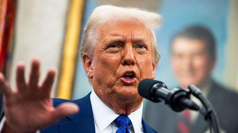 El presidente estadounidense, Donald Trump, en el Despacho Oval de la Casa Blanca