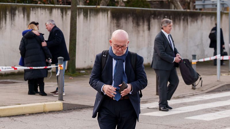 El abogado Gonzalo Boye a su salida de la Audiencia Nacional