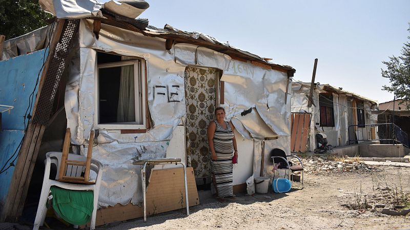 Imagen de archivo del asentamiento chabolista de la Cañada Real (Madrid) tomada en 2021