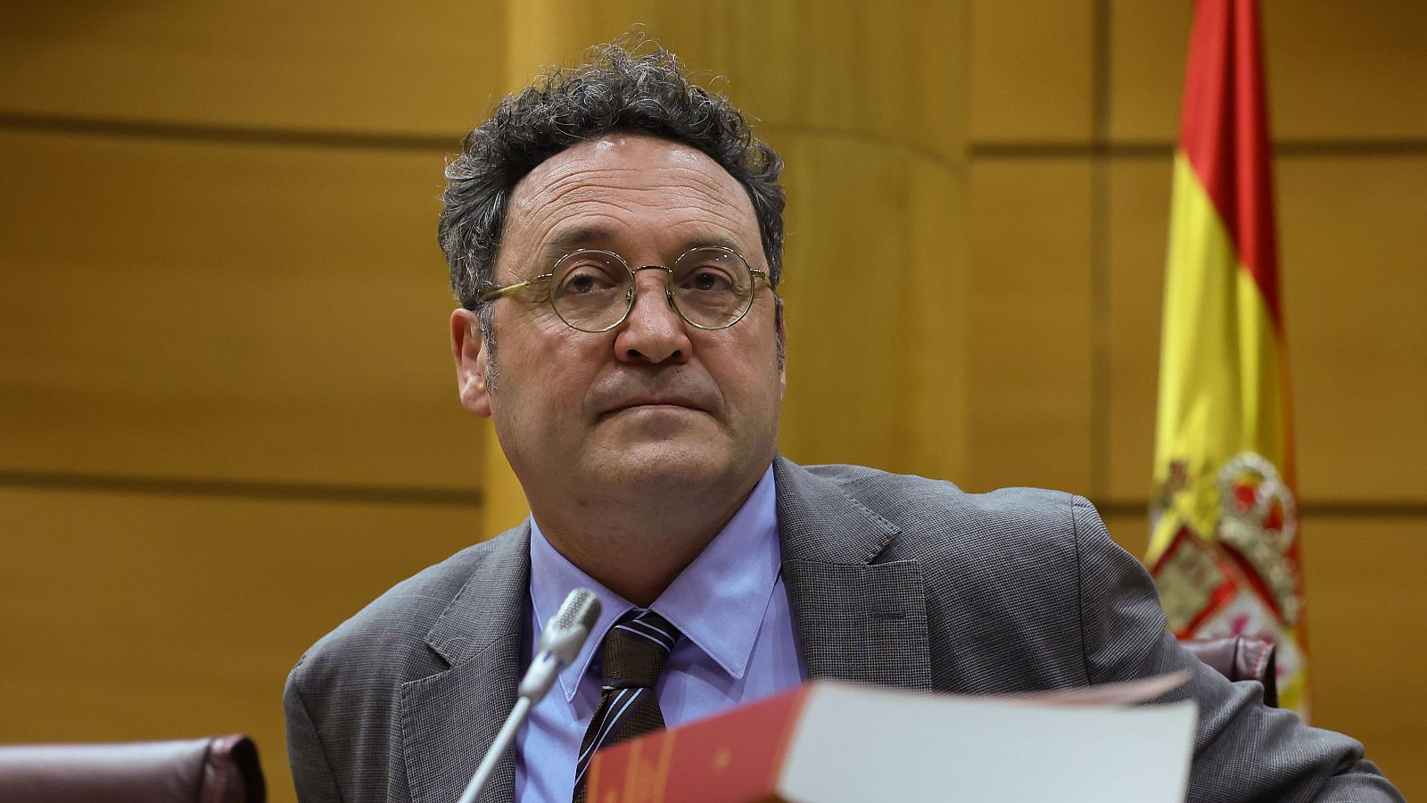 El Fiscal General del Estado, Álvaro García Ortiz, durante su comparecencia en la Comisión de Justicia del Senado de hace unos días