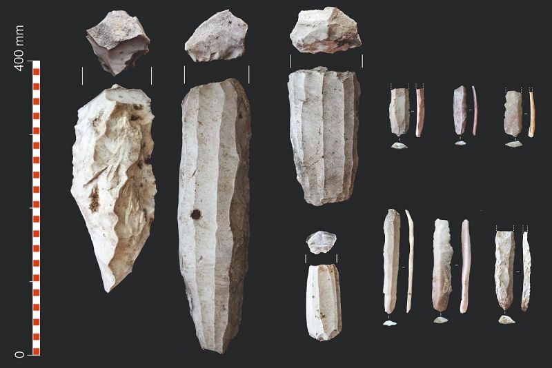 Descubren un yacimiento de 5.000 años de antigüedad donde se elaboraban cuchillos de sílex