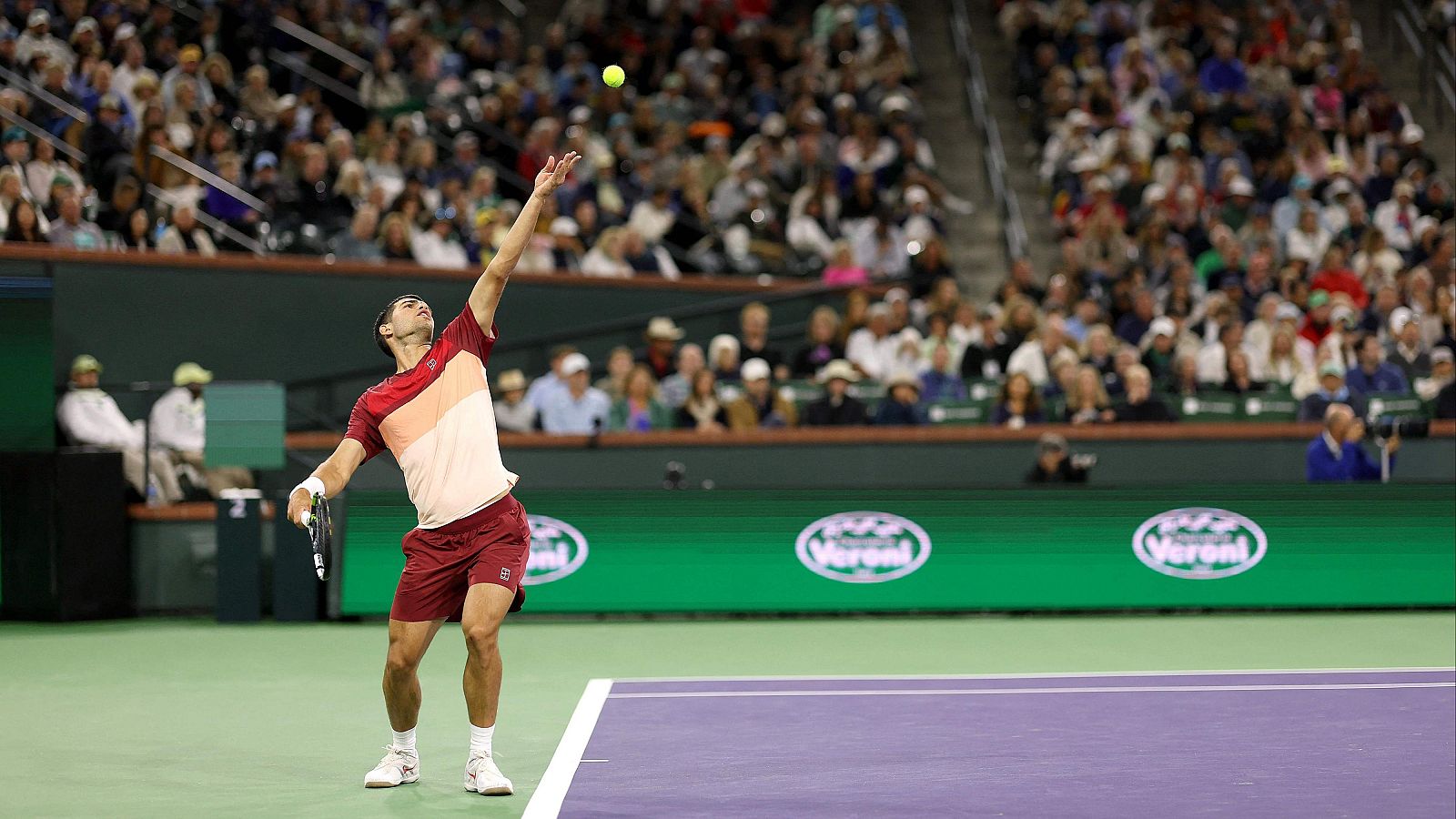 El tenista español Carlos Alcaraz en el torneo de Indian Wells