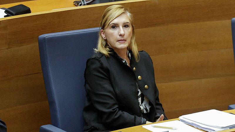 La exconsejera de Justicia e Interior de la Comunidad Valenciana, Salomé Pradas, en las Cortes Valencianas