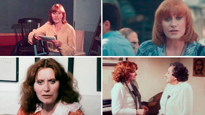 Cuatro fotografías de Rosa Victòria Gras en diversos contextos: estudio de TV, exterior, primer plano y conversación con otra mujer. Se aprecian diferentes vestuarios.