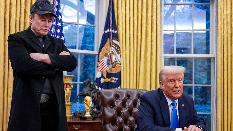 Trump traslada a su círculo cercano que Musk dejará pronto su puesto, según medios