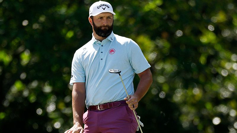 Jon Rahm durante la tercera jornada del Master de Augusta