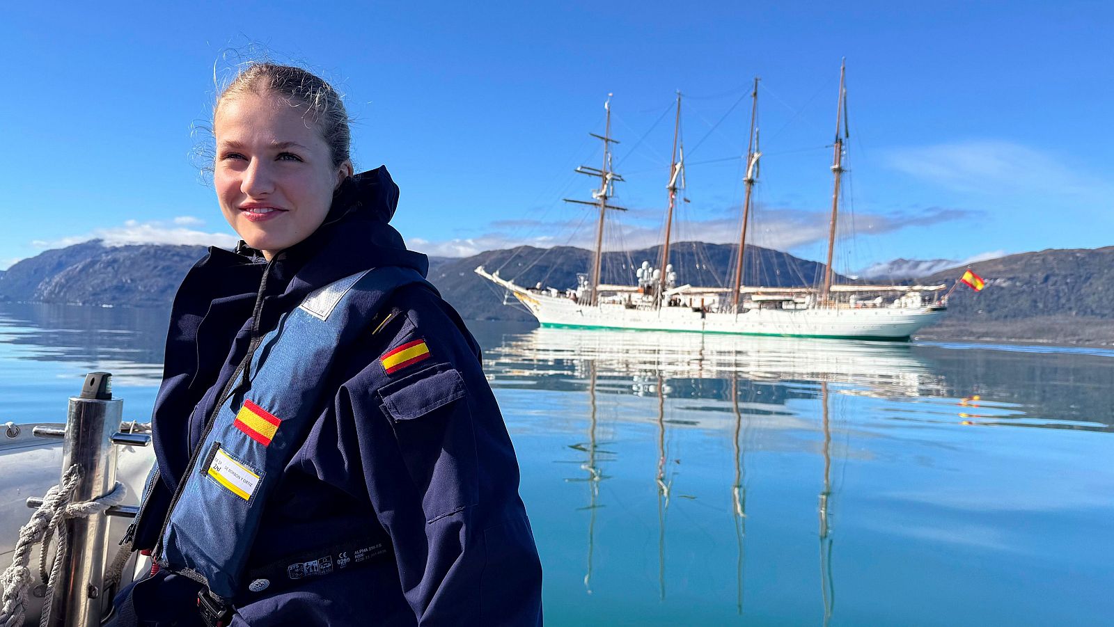 La Princesa Leonor a bordo del 'Juan Sebastián Elcano' en unas nuevas fotografías difundidas por Casa Real