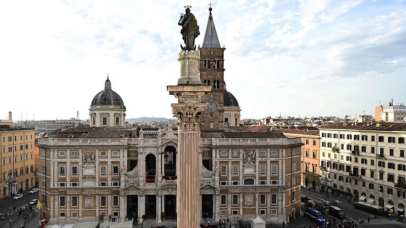 La Basílica Santa María la Mayor, donde será enterrado el papa