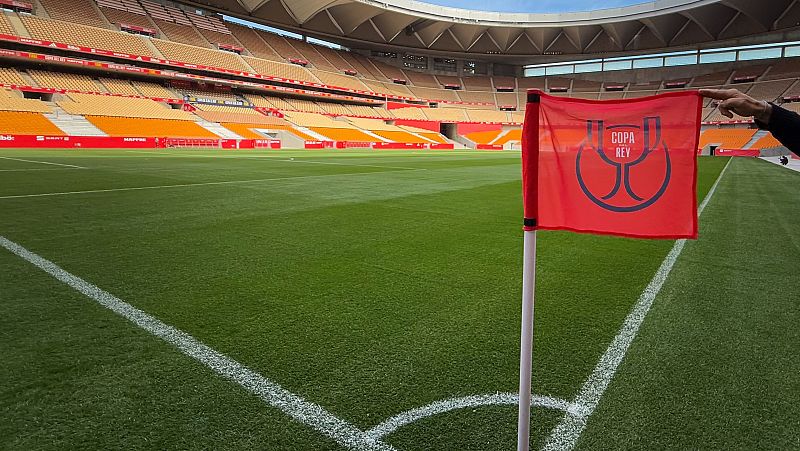Final Copa del Rey FC Barcelona - Real Madrid: Detalle del Estadio de la Cartuja tras la finalización de las obras.