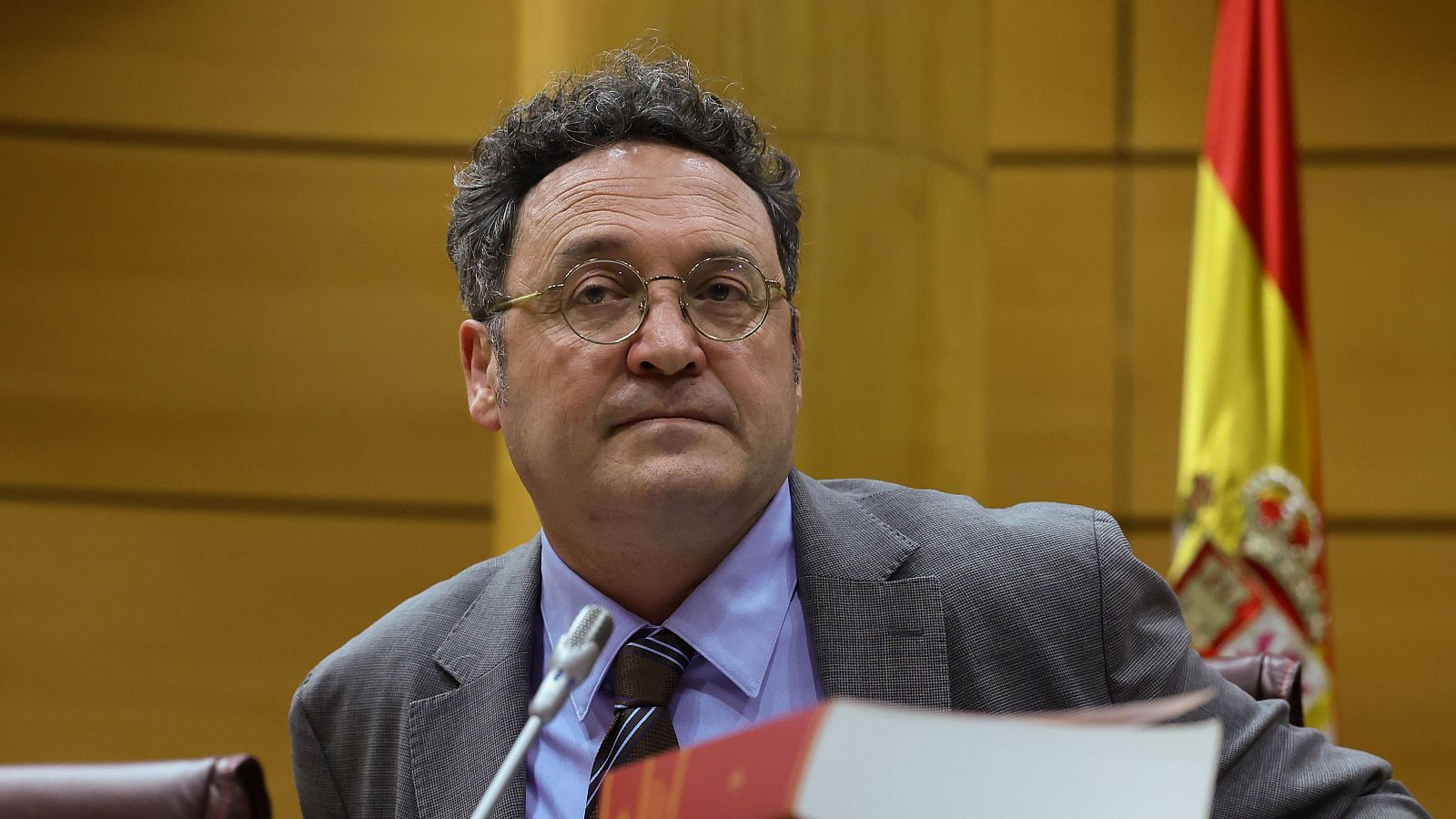 El fiscal general del Estado, Álvaro García Ortiz, en una comparecencia en el Senado.