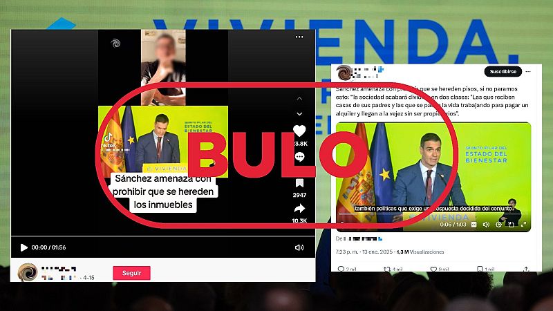 Sánchez no planea prohibir heredar inmuebles, es un bulo