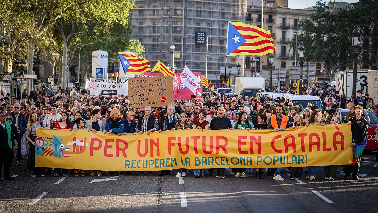 El Pacte Nacional per la Llengua compta amb el suport del Govern, ERC, Comuns, entitats i sindicats