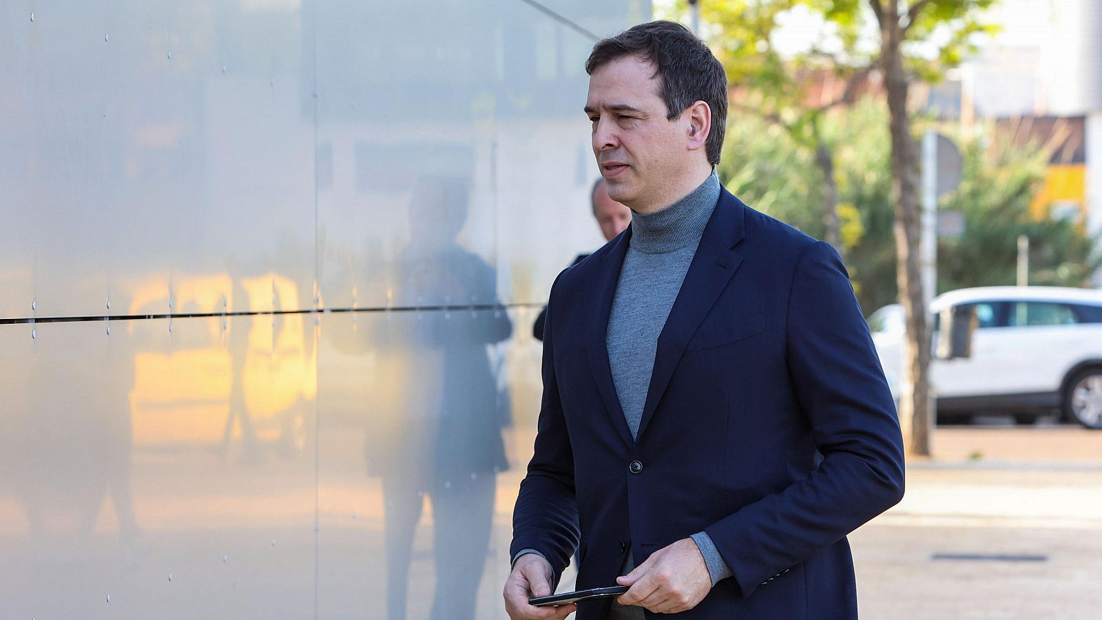 David Sánchez, hermano del presidente del Gobierno, en una imagen llegando a los Juzgados de Badajoz.