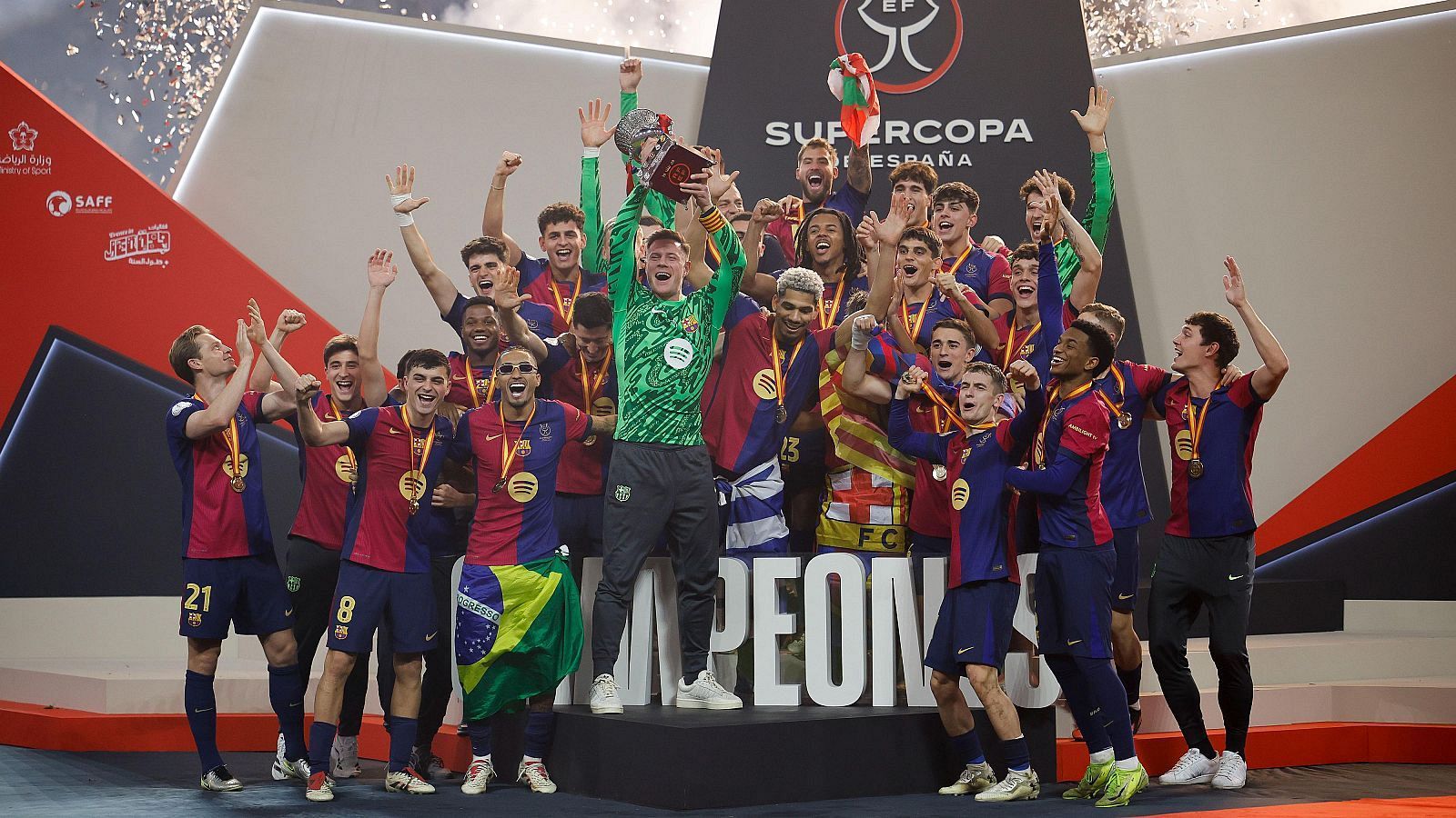 El Basrça es el actual campeón de la Supercopa de España.