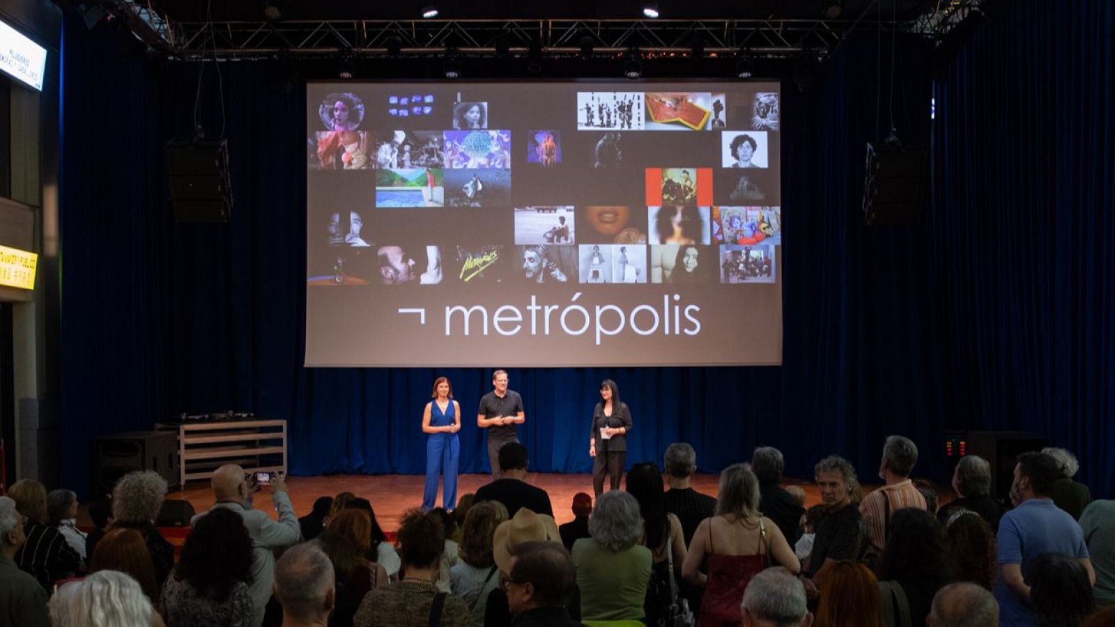 Un momento de la celebración del aniversario de ‘Metrópolis’, ayer en Madrid
