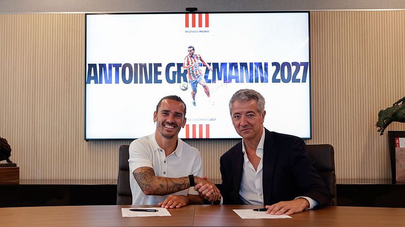 Antoine Griezmann renueva con el Atlético de Madrid hasta 2027