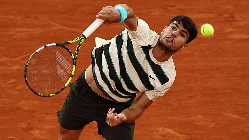 Carlos Alcaraz, en semifinales de Roland Garros