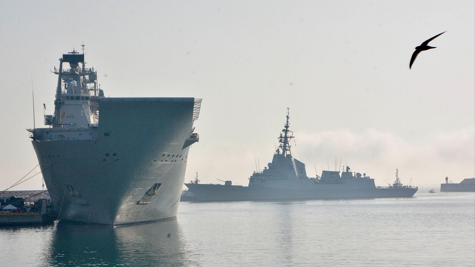 La princesa Leonor llega a Ceuta a bordo de la fragata Blas de Lezo