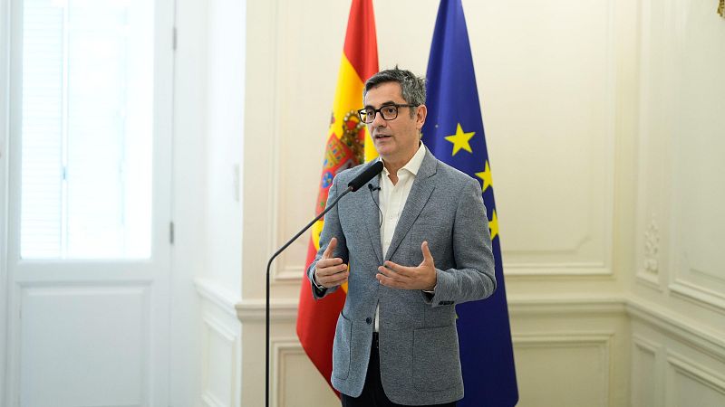 El ministro de la Presidencia, Justicia y Relaciones con las Cortes, Félix Bolaños, el pasado sábado