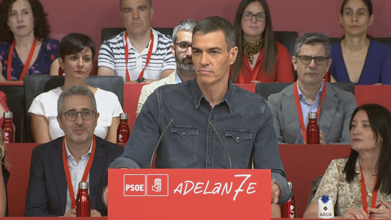 Pedro Sánchez intervé davant el Comitè Federal del PSOE