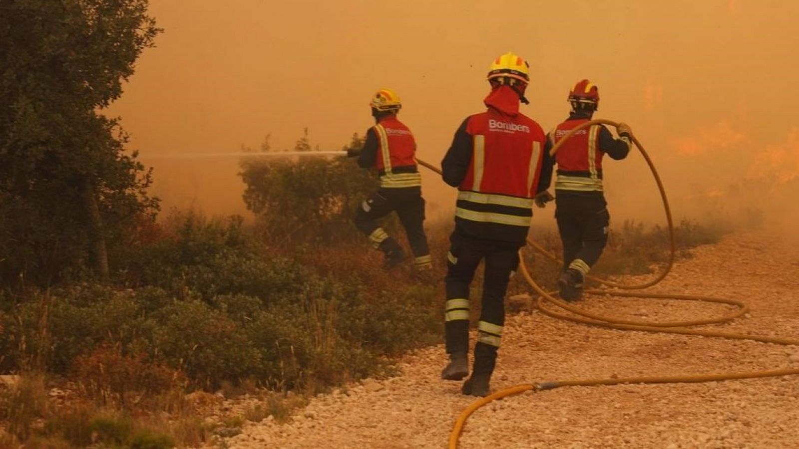 Perimetrado el incendio de Ibi, en Alicante.