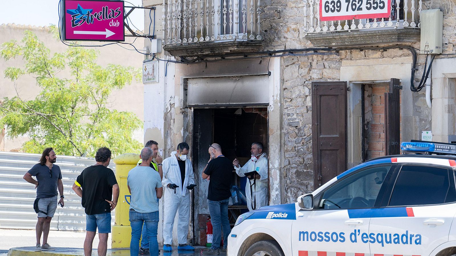 Mueren dos mujeres en el incendio de un club nocturno de Bellpuig (Lleida)
