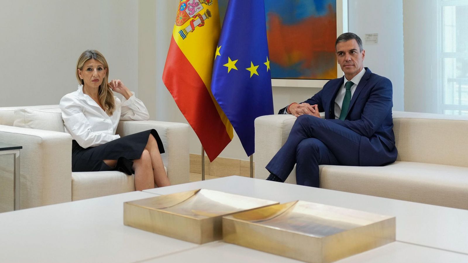 Imagen de archivo de Pedro Sánchez y Yolanda Díaz