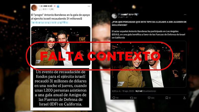 Esta foto de Antonio Banderas en una gala de las IDF no es actual