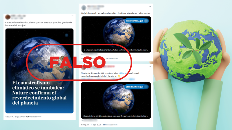 El reverdecimiento de la Tierra no cuestiona la existencia del cambio climático