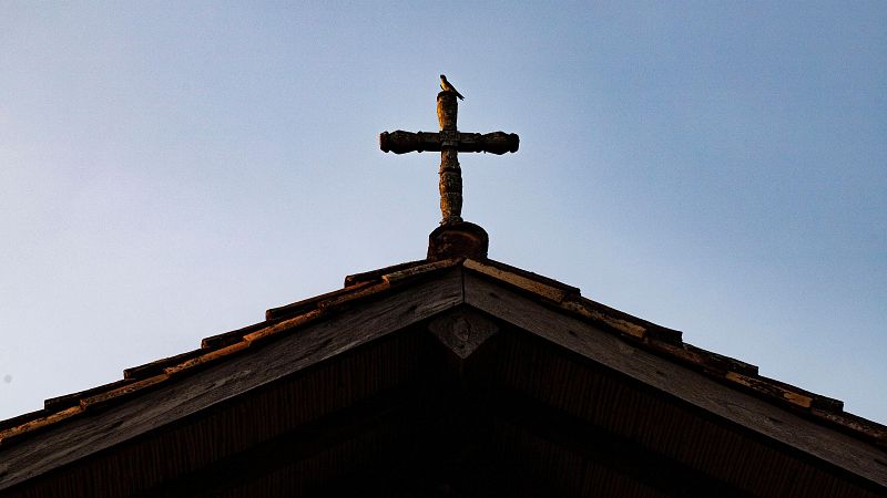 Una iglesia en una imagen de archivo
