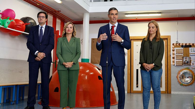 Sánchez anuncia ayudas para educación infantil y una ley de docentes