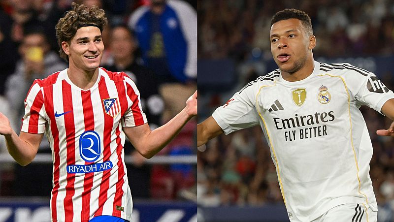 Atlético de Madrid - Real Madrid: Julián Álvarez vs Kylian Mbappé