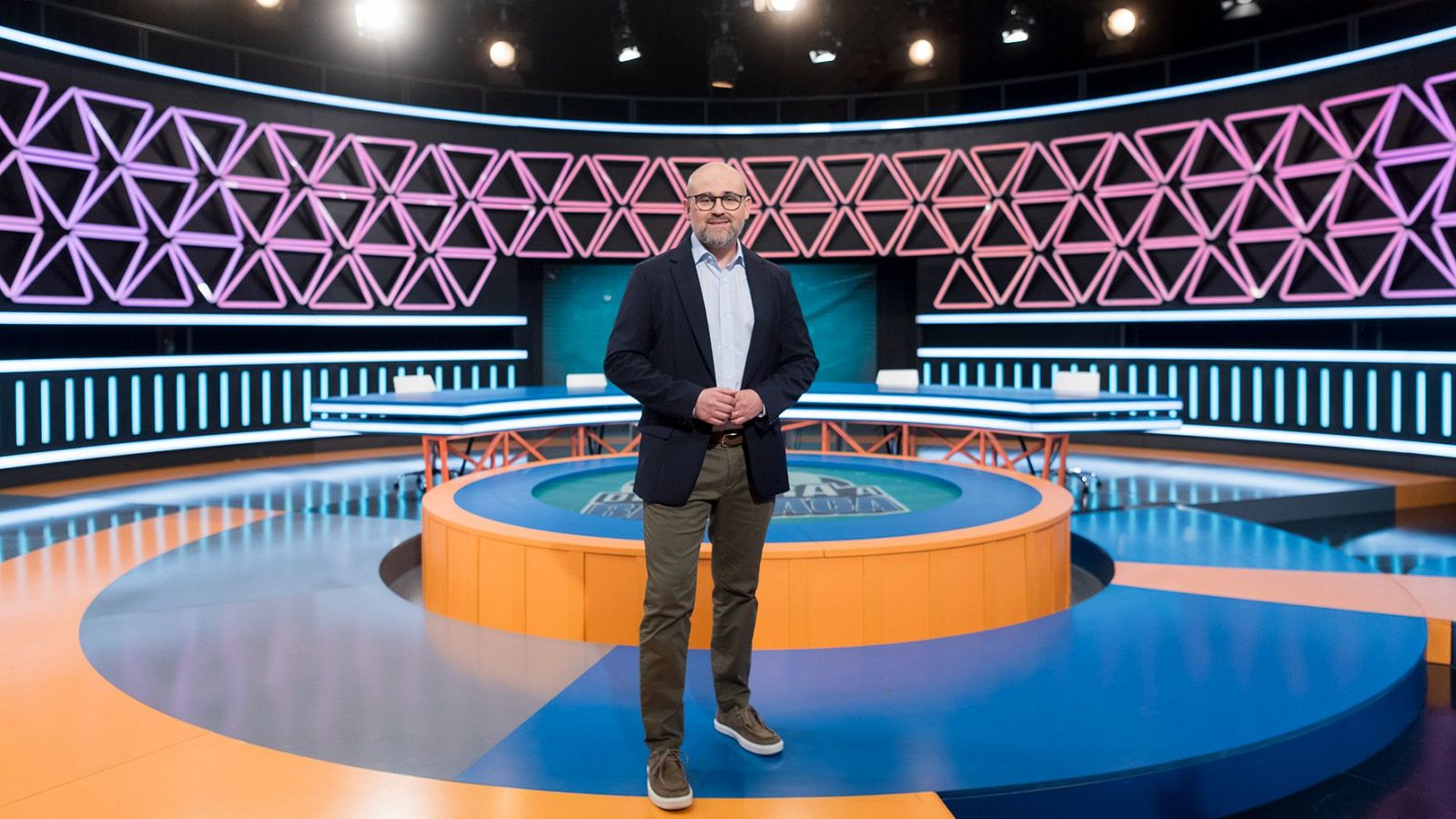 Marc Martín en el plató de 'De cara a barraca'