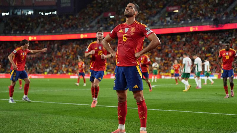 Mikel Merino ha sido el protagonista del partido con sus dos goles.