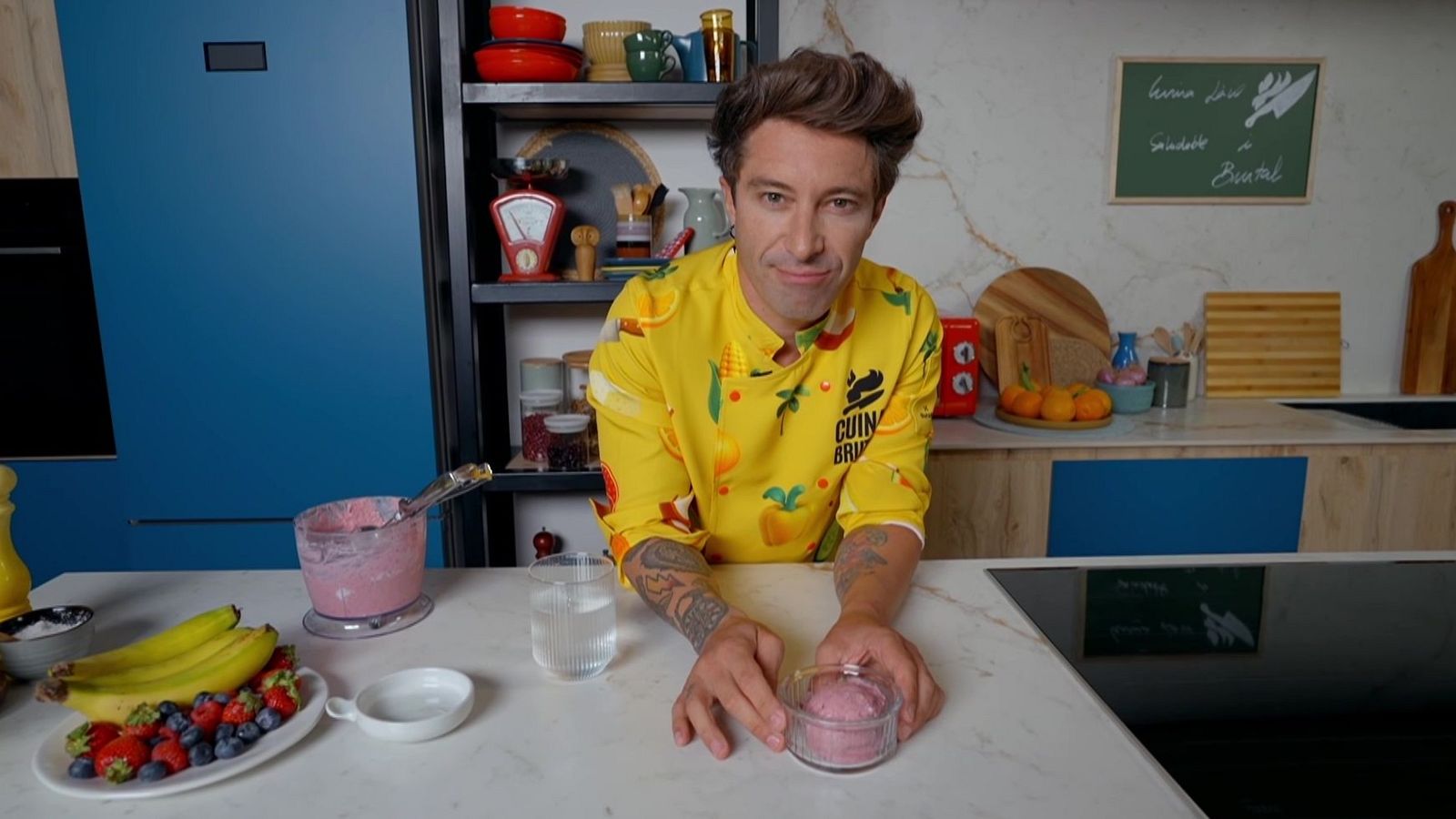 La recepta de gelat de formatge i fruits vermells del Chef Bosquet pas a pas