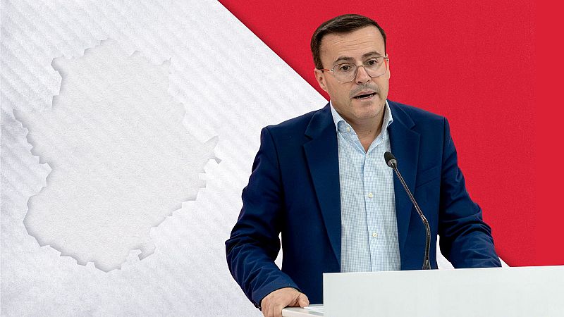 El candidato del PSOE a la Presidencia de la Junta de Extremadura, Miguel Ángel Gallardo