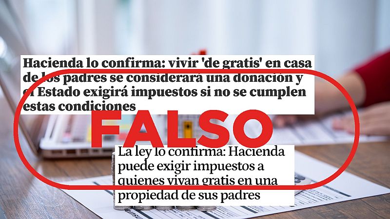 Hacienda no te cobra por vivir en una casa de tus padres, es falso