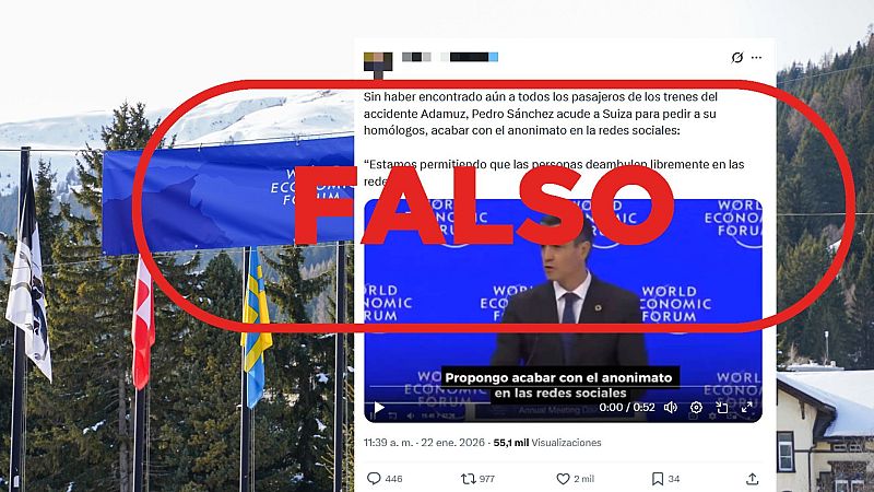 Este vídeo de Pedro Sánchez en Davos no es actual, es de 2025