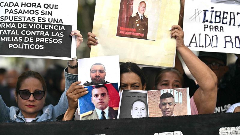 Familiares de presos políticos protestan en Caracas para conseguir la libertad de los encarcelados