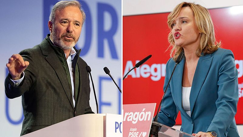 Jorge Azcón y Pilar Alegría