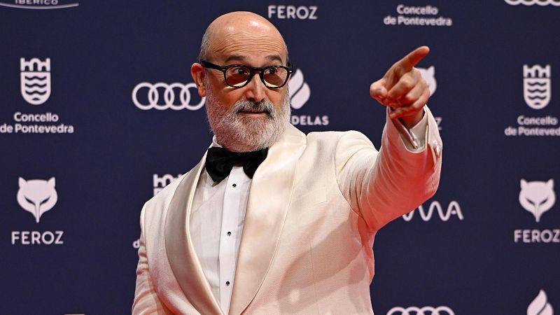 El actor Javier Cámara posa a su llegada a la gala de entrega de los Premios Feroz 2026
