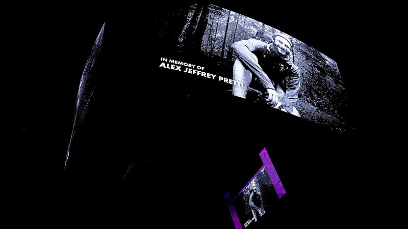 Imagen del homenaje antes del Minnesota Timberwolves - Golden State Warriors de la NBA