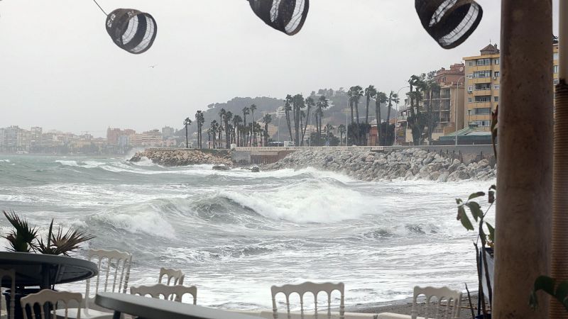 Borrasca Joseph en Málaga