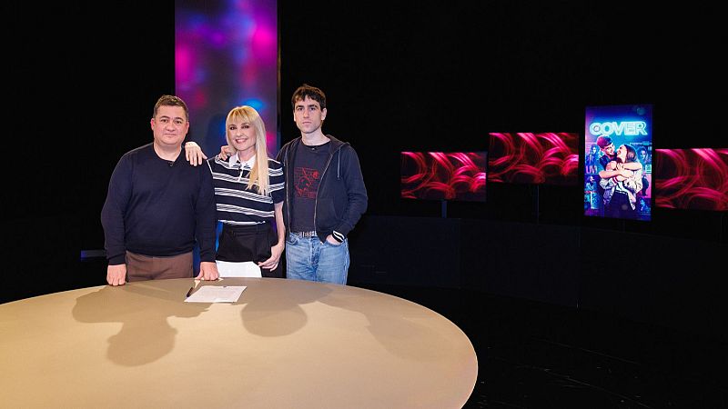 Secun de la Rosa, Cayetana Guillén Cuervo y Àlex Monner en el plató del programa