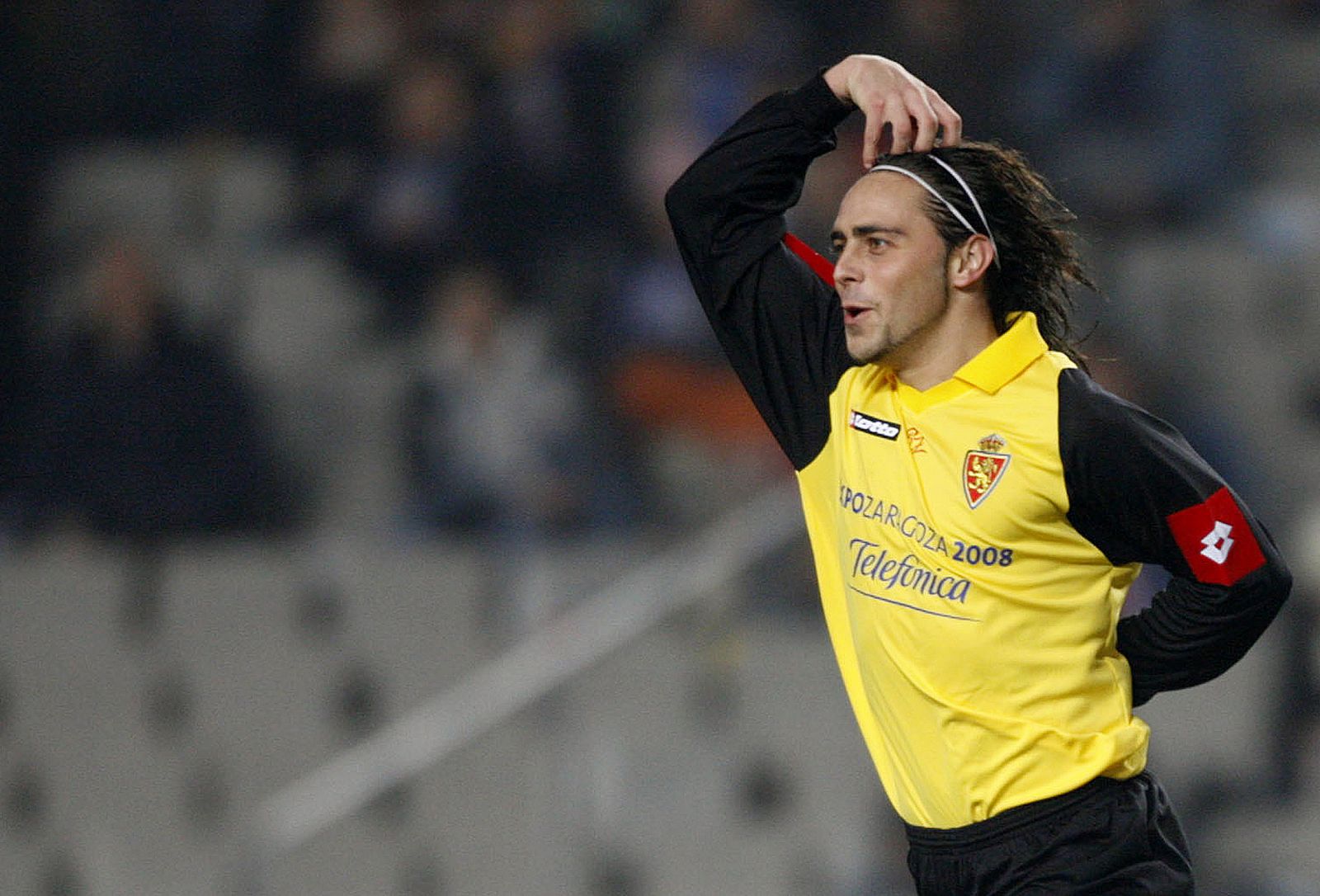 Sergio García celebra uno de sus goles en liga.