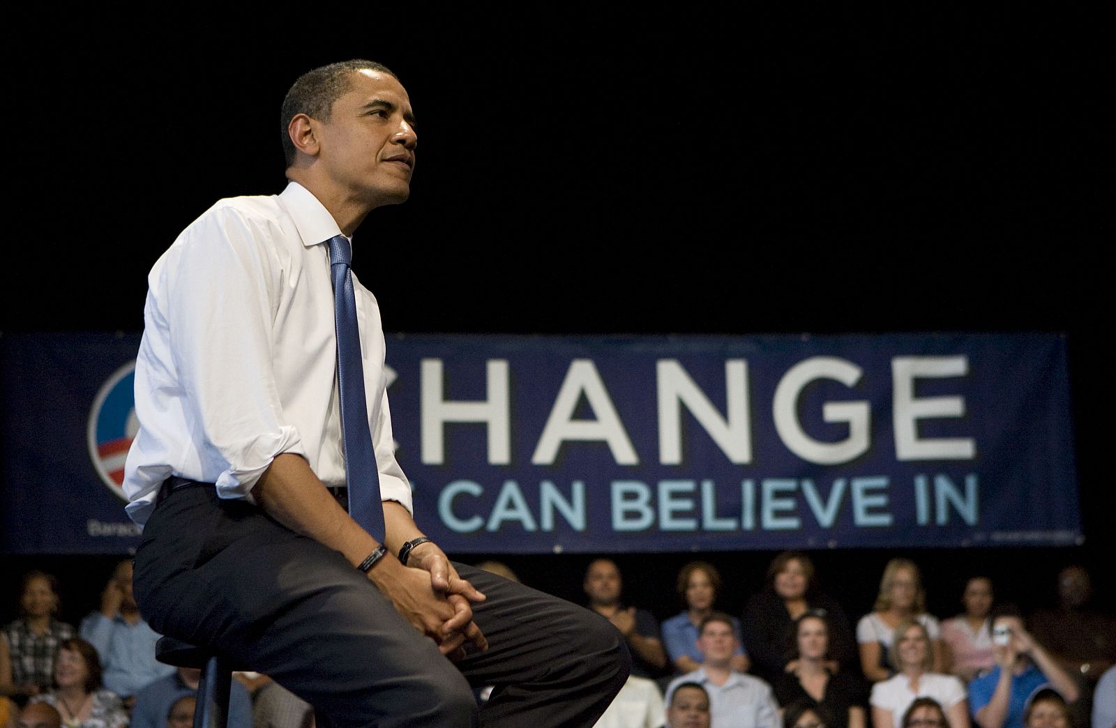 El senador Obama en un acto en Kissimmee, en Florida